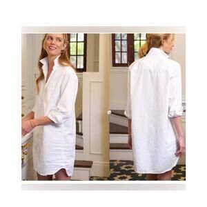 Frank & Eileen Mary Classic Shirt Dress White Size XS